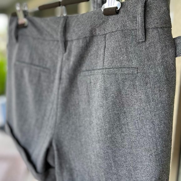 🌸4/$30🌸  NWOT Old Navy Lined Herringbone Wool Trouser Shorts - Picture 5 of 16